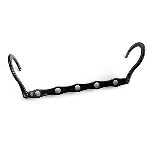 N\A Perchas Ahorra Espacio, Percha de Ropa Armario de la suspensión Organizador Negro plástica mágica Perchas de Armario Ahorro de Espacio