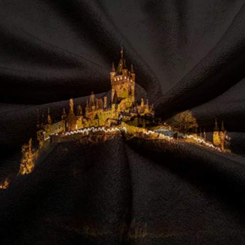 N/A Toalla de baño suave altamente absorbente toalla para baño, hotel, gimnasio, yoga, baño (27.5 x 15.7 pulgadas) Cochem Burg edificios Castillo r luz nocturna reflejo