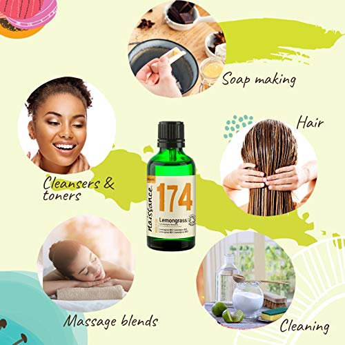 Naissance Lemongrass BIO - Aceite Esencial 100% Puro - Certificado Ecológico - 50ml