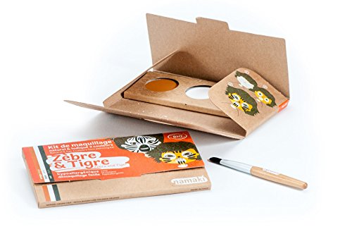 Namaki 3 couleurs Zèbre & Tigre Kit Maquillaje Cebra & Tigre, color orange, blanc, noir (TP-3700847800135_013190004_Vendor)