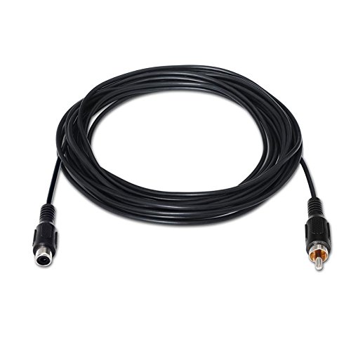 NanoCable 10.24.0505 - Cable extension de audio RCA, RCA/M-RCA/H, macho-hembra, negro, 5 m