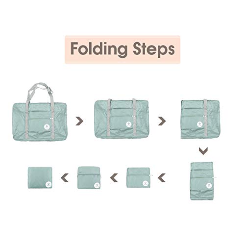 Narwey Plegable Bolsa de Viaje Bolsa de Mano Equipaje Equipado Weekender Deporte Nocturno Duffle para niños niñas Mujeres