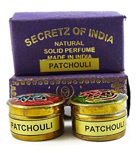 Natural Patchouli Perfume sólido fragancia cuerpo almizcle natural Mini jarra de latón 4 G