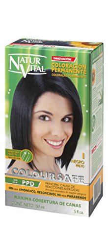 Naturaleza Y Vida Coloursafe Tinte Permanente Tono 1 Negro - 150 ml (8414002078110)