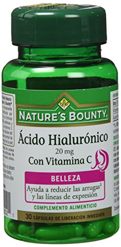 Nature's Bounty Ácido Hialurónico 20 Mg con Vitamina C - 30 Cápsulas