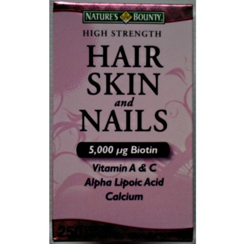 Natures Bounty alta resistencia del pelo de la piel y uñas - 250 cápsulas recubiertas