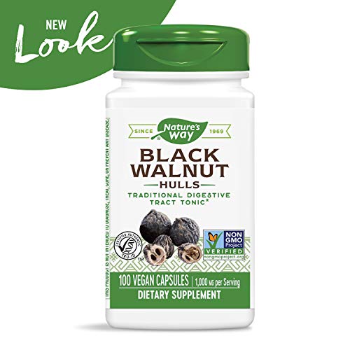 Nature's Way Black Walnut Hulls Capsules, 100 Count