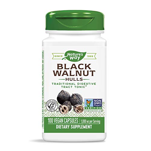 Nature's Way Black Walnut Hulls Capsules, 100 Count