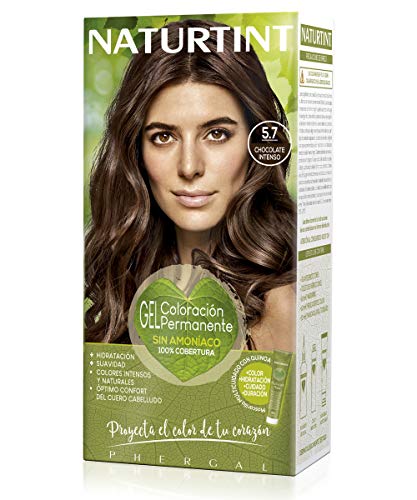 Naturtint Tinte Sin Amoniaco, Ingrediente Vegetal, 5.7 Chocolate Intenso 170ml