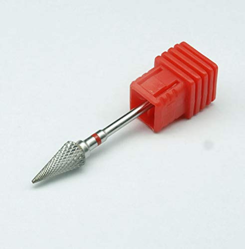 Natury Nails Fresa de Carburo de Tungsteno para Torno de uñas. Manicura, Pedicura, Esmaltes, Uñas Acrílicas y Uñas de Gel. Broca para Torno (Grano Fino)