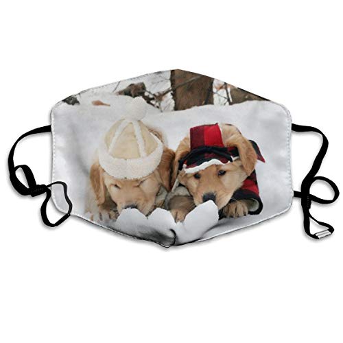 Navidad, puede lavar el polvo Código M, lavable con alambre de nariz ajustable y orejeras