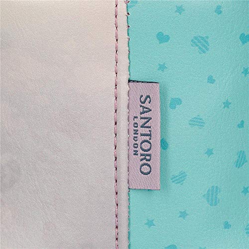 Neceser Pequeño Gorjuss Tres Compartimentos Friends Walk Together, Morado, 20.5x10.5x8.5 cm