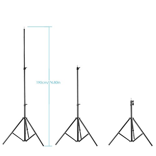 Neewer 10000117 Soporte de iluminación para reflector, softbox, luz, paraguas y fondo, 190cm