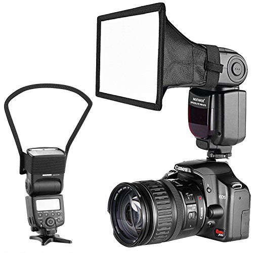 Neewer Cámara Kit de Speedlite Flash Softbox Caja de Luz y Reflector Difusor para Canon Nikon y Otras Cámaras DSLR Flashes, Neewer TT560 TT850 TT860 NW561 NW670 VK750II Flashes