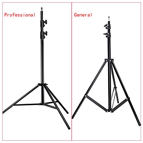 Neewer® Profesional Soporte Tripode de luz para fotografía en estudio de 9 pies / 260cm de alto y de aleación de aluminio para vídeo, retrato y fotografía de iluminación, reflectores, softboxes, parasoles, fondos (2)