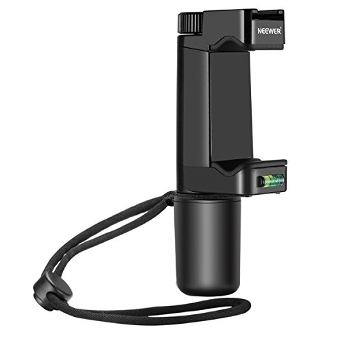 Neewer Smartphone Rig Filmmaker Empuñadura Trípode y Montaje con Zapata Fría y Soporte de Clip Ajustable de 50-92mm para 7 plus/7/6s/6 Samsung Galaxy S7 para Fotografía Móvil