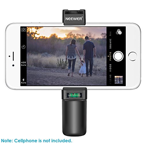Neewer Smartphone Rig Filmmaker Empuñadura Trípode y Montaje con Zapata Fría y Soporte de Clip Ajustable de 50-92mm para 7 plus/7/6s/6 Samsung Galaxy S7 para Fotografía Móvil