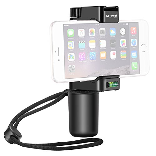Neewer Smartphone Rig Filmmaker Empuñadura Trípode y Montaje con Zapata Fría y Soporte de Clip Ajustable de 50-92mm para 7 plus/7/6s/6 Samsung Galaxy S7 para Fotografía Móvil