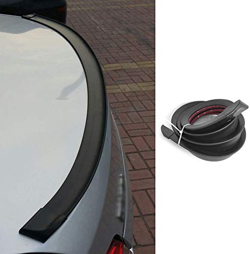 Negro Mate 150cm Posterior Caucho Labio Parachoque Techo Maletero Revelación Ala Compatible Con Nissan Por Navara, Note