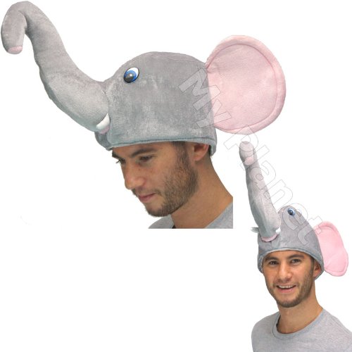 Nelly The Elephant Dumbo Style Novelty Unisex Plush Fancy Dress Costume Gimmick Animal Hat by My Planet