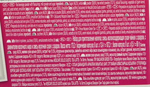 Nescafé Dolce Gusto Preparado de té en polvo, con leche en polvo y azúcar - 175 gr