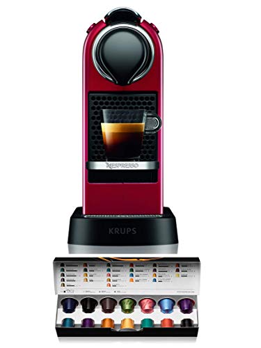 Nespresso XN7415 Roja EU, Acero Inoxidable, Citiz Granate