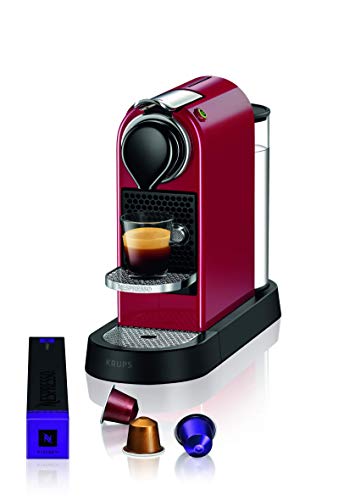 Nespresso XN7415 Roja EU, Acero Inoxidable, Citiz Granate