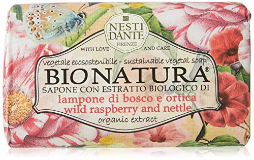Nesti Dante Bio Natura Wild Raspberry and Nettle Soap Mydło toaletowe Malina i Pokrzywa 250g