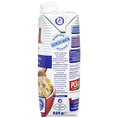 Nestlé Ideal - Leche Evaporada - 4 Paquetes de 500 ml