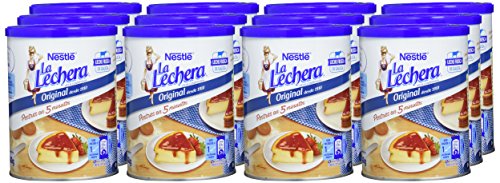 Nestlé La Lechera Leche condensada entera - Lata de leche condensada entera abre fácil - Caja de 12 x 740g