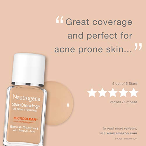 Neutrogena SkinClearing Liquid Makeup, Buff 30, 1 Ounce