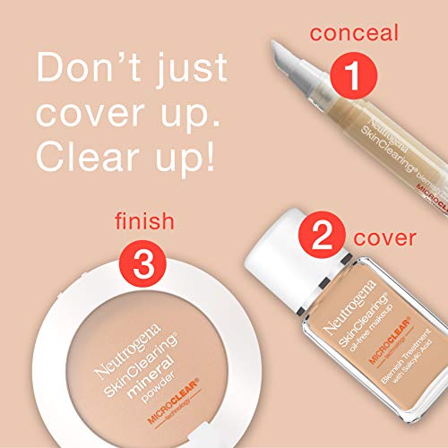 Neutrogena SkinClearing Liquid Makeup, Buff 30, 1 Ounce