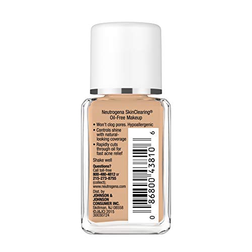NEUTROGENA - SkinClearing Oil-Free Liquid Makeup Cocoa - 1 fl. oz. (30 ml)
