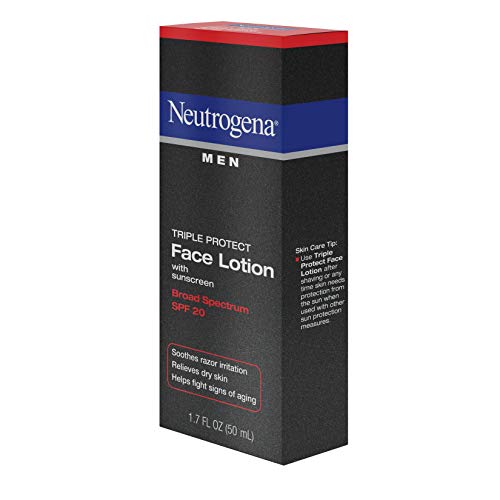 Neutrogena Triple Protect Face Lotion For Men, Spf 20, 1.7 Ounce (Pack Of 2)