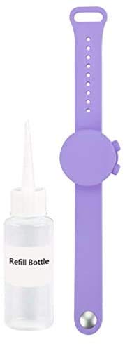 Nevele Ltd - Reloj de pulsera de silicona portátil para niños, hombres, mujeres, deportes, escuela, higiene, desinfectante para manos al aire libre