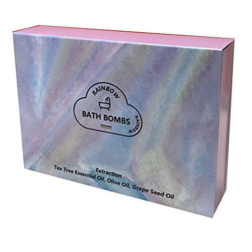 New Fashion Rainbow Cloud Bath Bomba, flotador en agua y liberación Vivid Rainbow Color, humecta la piel seca, perfecta para baño de burbujas y spa. Esposa, regalo de novia