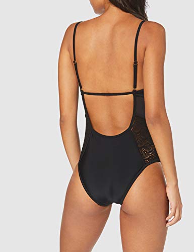 New Look Textured Panelled baño, Negro (Black 1), (Talla del Fabricante: 8) para Mujer