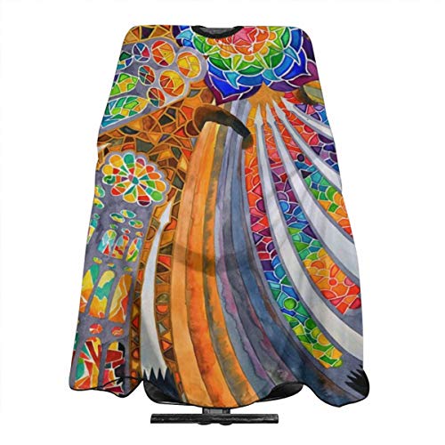 Nicokee Barbería Cabo Delantal Sagrada Familia Barcelona España Corte de pelo Profesión Barbershop Suministros baberos Kit para hombres y mujeres