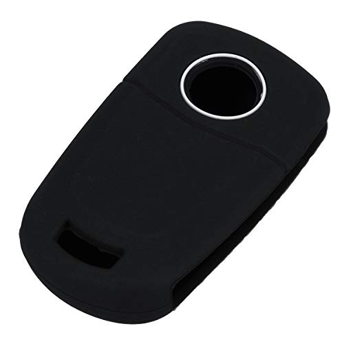 NICOLIE 2 Botón De Silicona Mando A Distancia De La Funda del Estuche para Vauxhall Opel Corsa D Astra Zafira Vectra Signum-Black