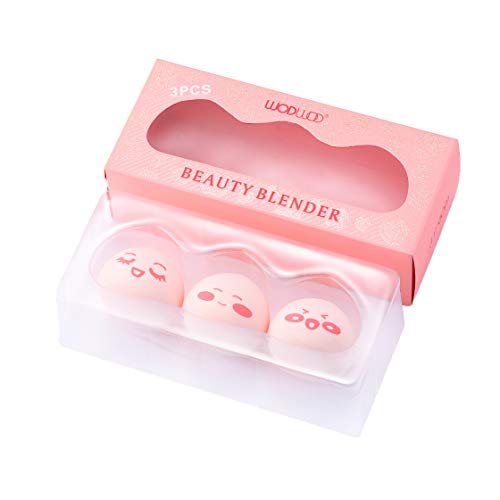 Nicute Juego de esponjas de maquillaje para base de maquillaje, juego de esponjas de maquillaje 3 en 1