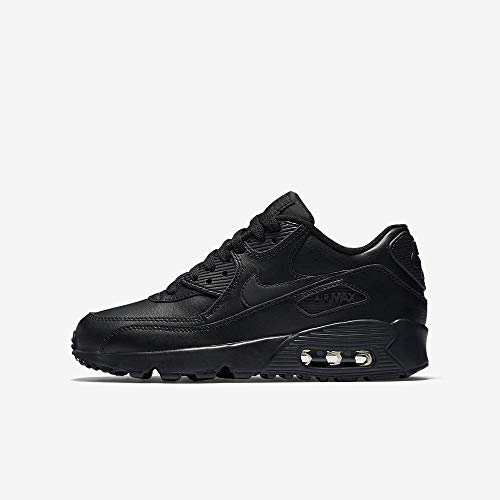 Nike Air MAX 90 LTR (GS), Zapatillas para Niños, Negro (Black/Black 001), 36.5 EU