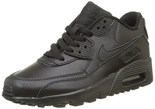 Nike Air MAX 90 LTR (GS), Zapatillas para Niños, Negro (Black/Black 001), 36.5 EU