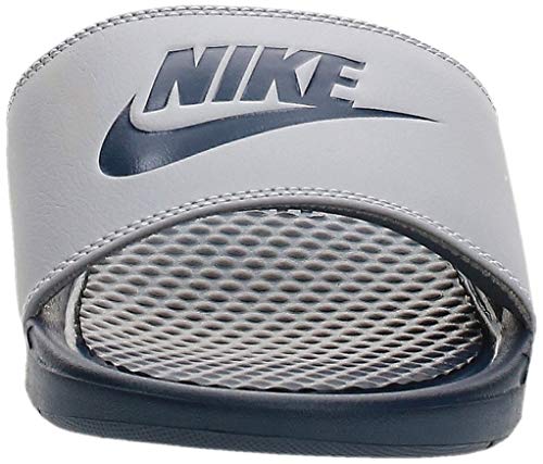 Nike Benassi JDI, Zapatos de Playa y Piscina para Hombre, Multicolor (Wolf Grey/Midnight Navy 024), 41 EU