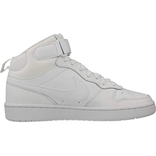Nike Court Borough Mid 2 (GS), Sneaker Unisex-Child, White/White-White, 35.5 EU