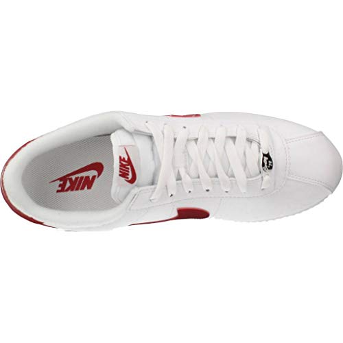 NIKE Men's Cortez Basic Leather Shoe, Zapatillas para Hombre, Blanco (White/Varsity Red/Varsity Royal 103), 43 EU