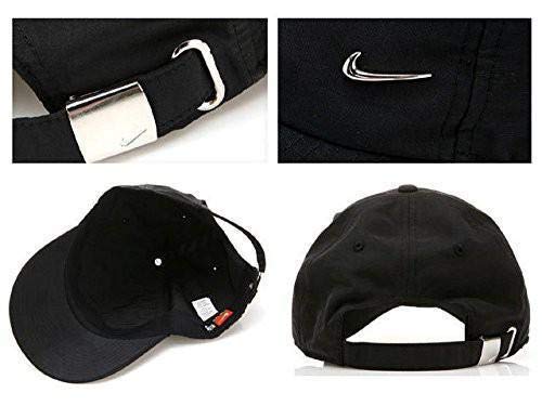 Nike Metal Swoosh Cap - Gorra para hombre, talla única, color negro
