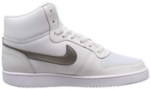 Nike Wmns Ebernon Mid, Zapatos de Baloncesto para Mujer, Multicolor (Platinum Tint/Mtlc Pewter/Pure Platinum 002), 38 EU