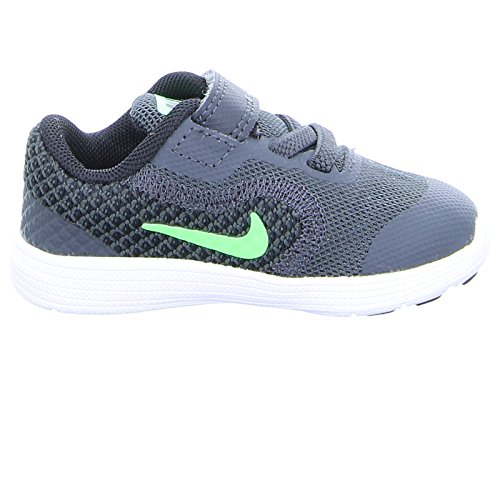 Nike Zapatillas Revolution 3 (TDV) Anthracite Strike Black, Deporte Unisex niño, Verde (Green), 22 EU