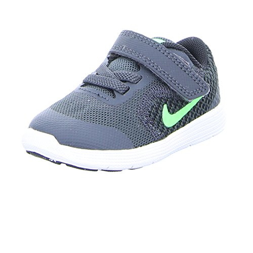 Nike Zapatillas Revolution 3 (TDV) Anthracite Strike Black, Deporte Unisex niño, Verde (Green), 22 EU