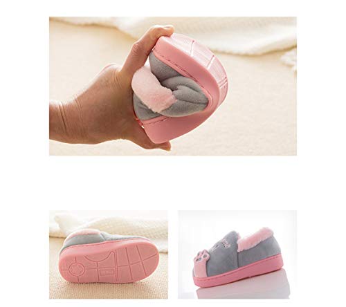 Niñas Niños Zapatillas Invierno Otoño Slippers Casa Interior Caliente Pantuflas Suave Algodón Animados Historieta Zapatos Mujer Hombres, 28/29 EU - 200 manufacturer size